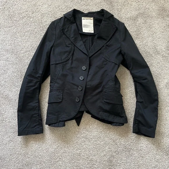 JNBY Black Bow tie Slim-Fit Blazer Brand New, Perfect for Work or Events, Size M - Picture 3 of 6